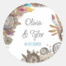 Search for feathers wedding stickers Flowers