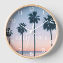 Search for tropical palm trees clocks Sunset