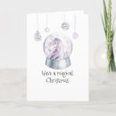 Search for unicorn christmas cards Snow