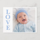 Search for baby boy announcement postcards Cute