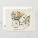 Search for bicycle basket postcards Vintage
