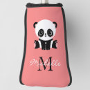 Search for cute golf head covers Black and white