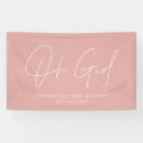 Search for girl baby shower banners Pink