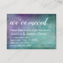 Search for change of address business cards New home