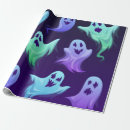 Search for ghosts wrapping paper Scary