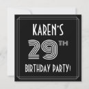 Search for 29th birthday invitations 29 years old