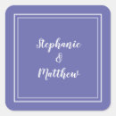 Search for purple and blue wedding stickers Modern minimalist