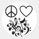 Search for black music stickers Musical notes
