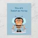 Search for honey bee postcards Cute