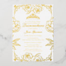 Search for white and gold quinceanera invitations 15th birthday