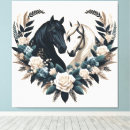 Search for black and white horse art Country
