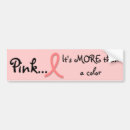 Search for breast cancer awareness bumper stickers Pink