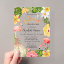 Search for tropical sweet 16 invitations Flowers