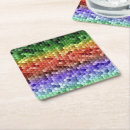 Search for colourful mosaic coasters Rainbow