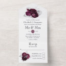 Search for black red silver wedding invitations Damask