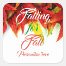 Search for fall leaf stickers White