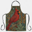 Search for red cardinal bird aprons Vintage