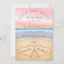 Search for hearts in the sand invitations Coastal