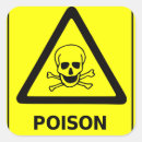 Search for poison warning stickers Hazard