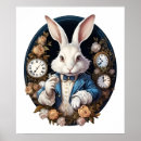 Search for white rabbit alice in wonderland posters Mad