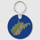 Search for west virginia map key rings America