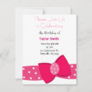 Search for polka dot bow invitations Pink polka dots
