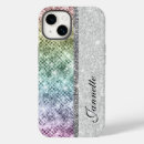 Search for sparkly rainbow iphone cases Calligraphy typography script initial