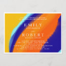 Search for blue and orange wedding invitations Trendy