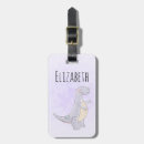 Search for dinosaur luggage tags Watercolor