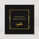 Search for gold business cards Black
