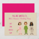 Search for cute sleepover invitations Pink