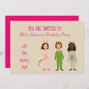Search for cute sleepover invitations Pink