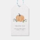 Search for pumpkin baby shower gift tags Greenery