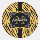 Search for leopard print monogram stickers Stylish