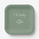 Search for sage green paper plates Baby shower