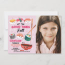 Search for sushi birthday invitations Japanese