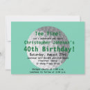Search for golf 40th birthday invitations Party