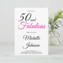 Search for minimal birthday invitations Pink black