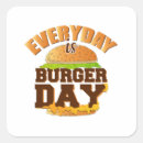 Search for funny burger stickers Fast food