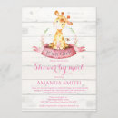Search for giraffe baby girl shower invitations Shower by mail