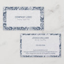 Search for blue damask business cards Elegant