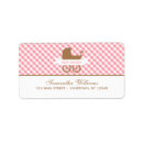 Search for pink pattern labels Gingham