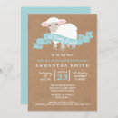 Search for lamb baby boy shower invitations Rustic