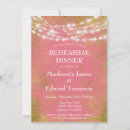 Search for lights rehearsal dinner invitations Gold