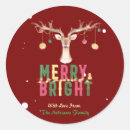 Search for cute reindeer stickers Merry christmas