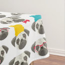 Search for christmas dog tablecloths Pug