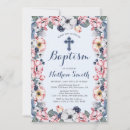 Search for flowers christening invitations Cross