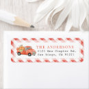 Search for red gingham return address labels Truck