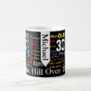 Search for happy 30th birthday mugs Over the hill