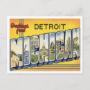 Search for detroit postcards America